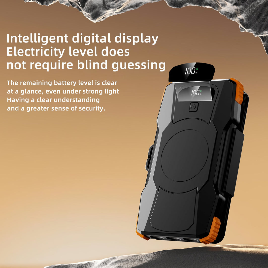 Banque d'énergie solaire portable avec éclairage LED intégré pour hommes et femmes 4