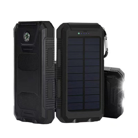 Banque d'énergie solaire portable avec lumière LED et boussole pour homme et femme 5