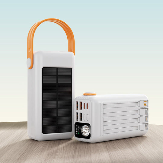 Banque d'énergie solaire portable avec plusieurs ports USB 0
