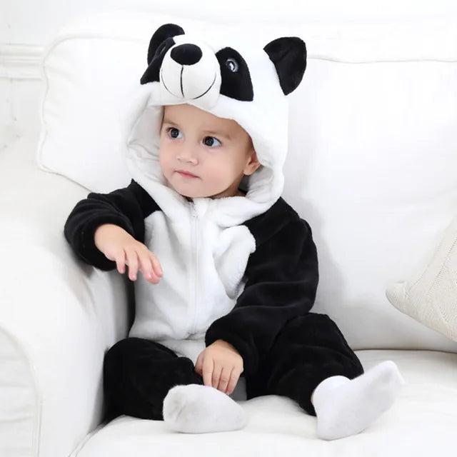 Barboteuse Bébé Animaux Hiver Amusante 0