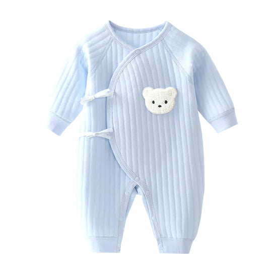 Barboteuse Bébé Hiver avec Design Ours 0