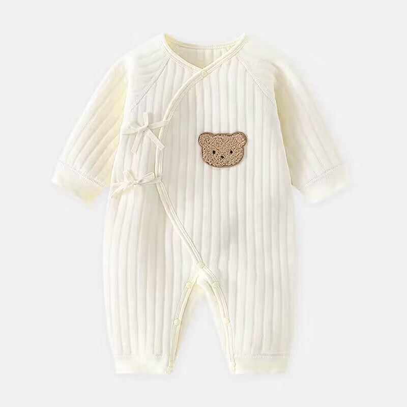 Barboteuse Bébé Hiver avec Design Ours 4