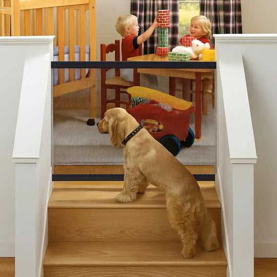 Barrière de Sécurité Portable pour Animaux de Compagnie Flexible 0