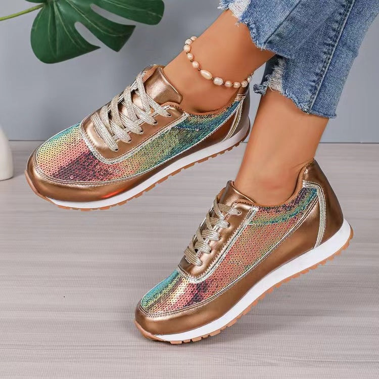Baskets Femme Design Brillant 4