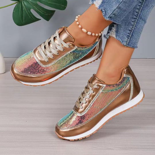 Baskets Femme Design Brillant 4