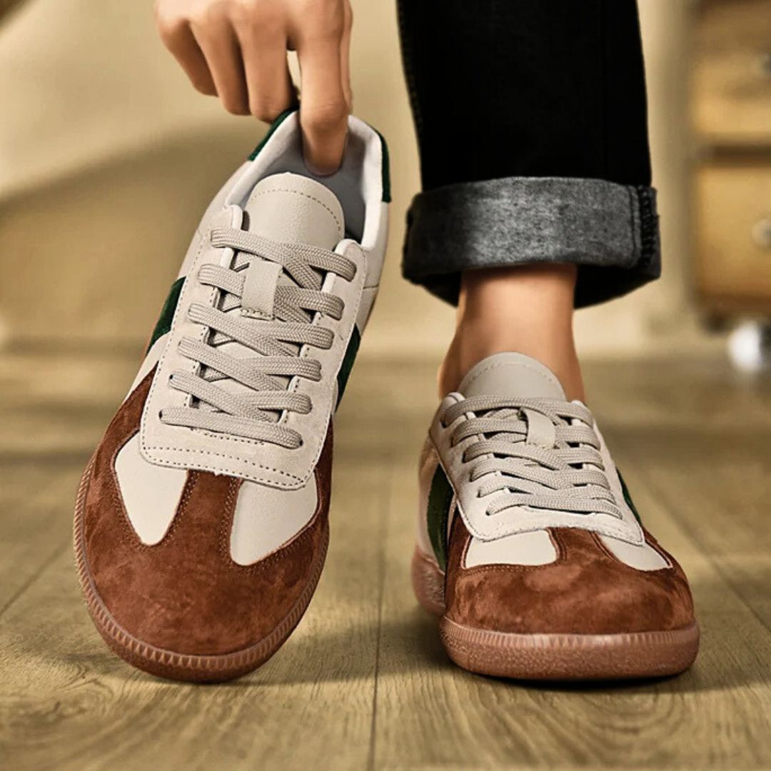 Baskets en Cuir et Suède pour Hommes au Style Moderne 5