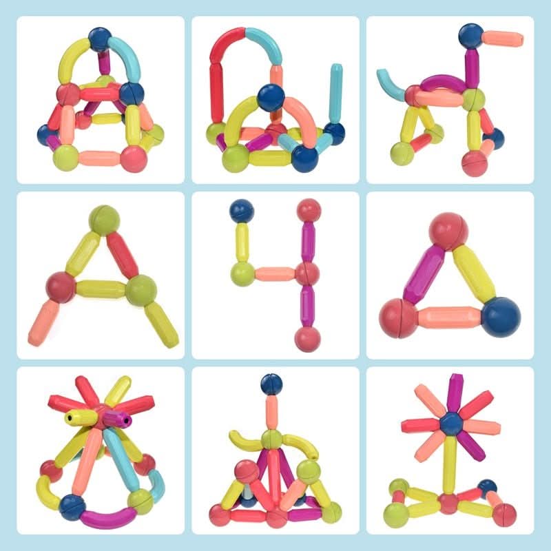 Bâtons créatifs magnétiques pour enfants - Construction imaginative 5