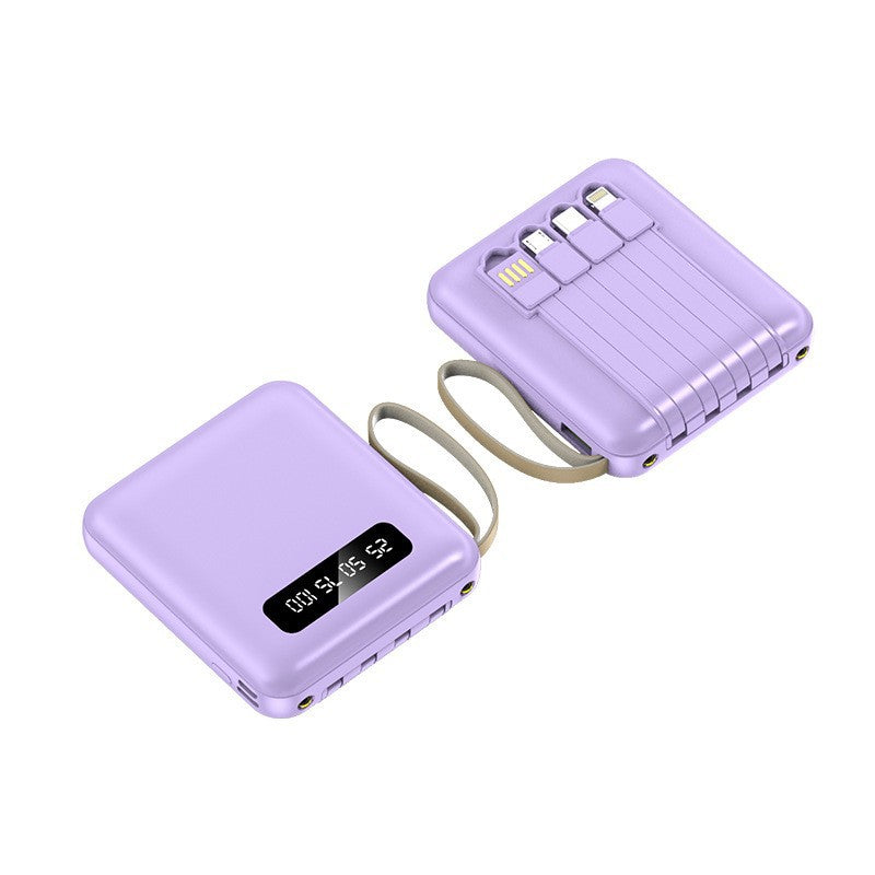 Batterie Externe Compacte avec Câbles Intégrés pour Homme et Femme 2
