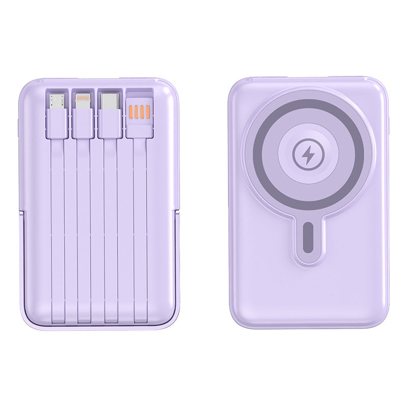 Batterie Externe MagSafe Nomade Portable Avec Câbles Intégrés Pour iPhone 2