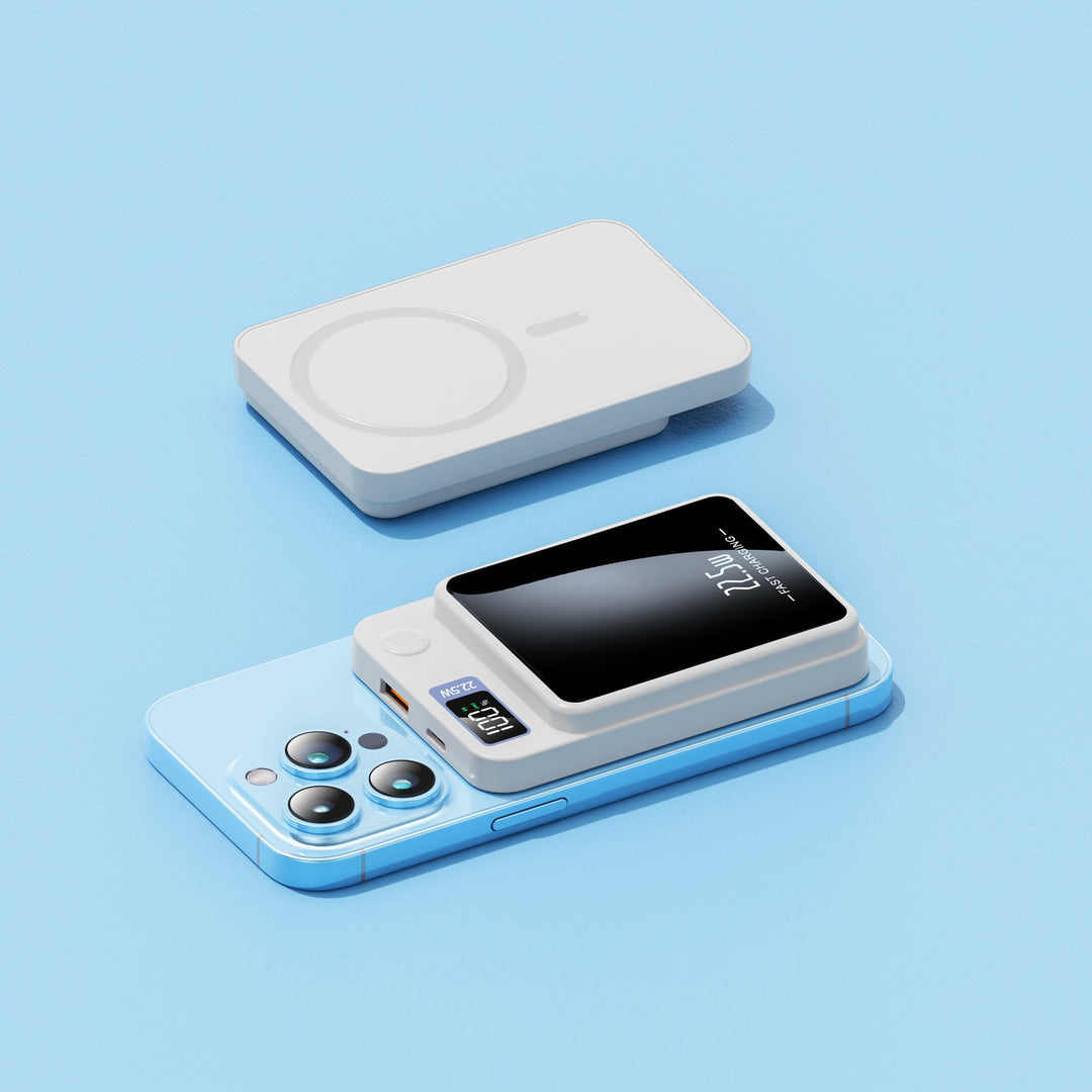 Batterie Externe Portable Charge Rapide avec Écran LED et Charge Sans Fil 4