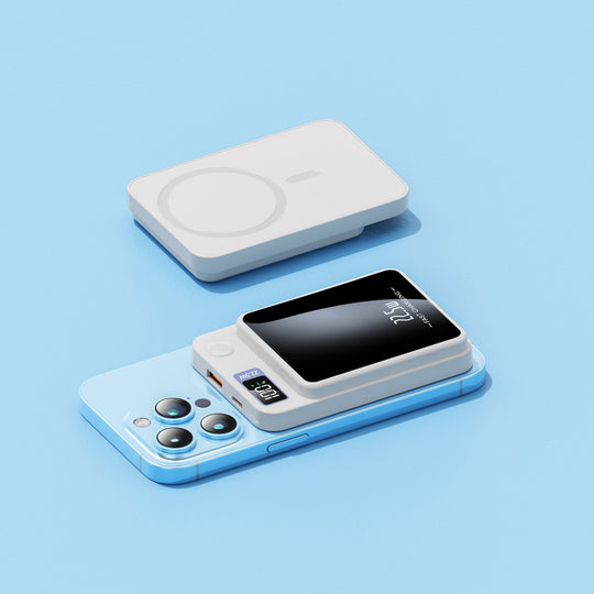 Batterie Externe Portable Charge Rapide avec Écran LED et Charge Sans Fil 4
