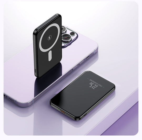 Batterie Externe Portable à Induction avec Écran LED 5