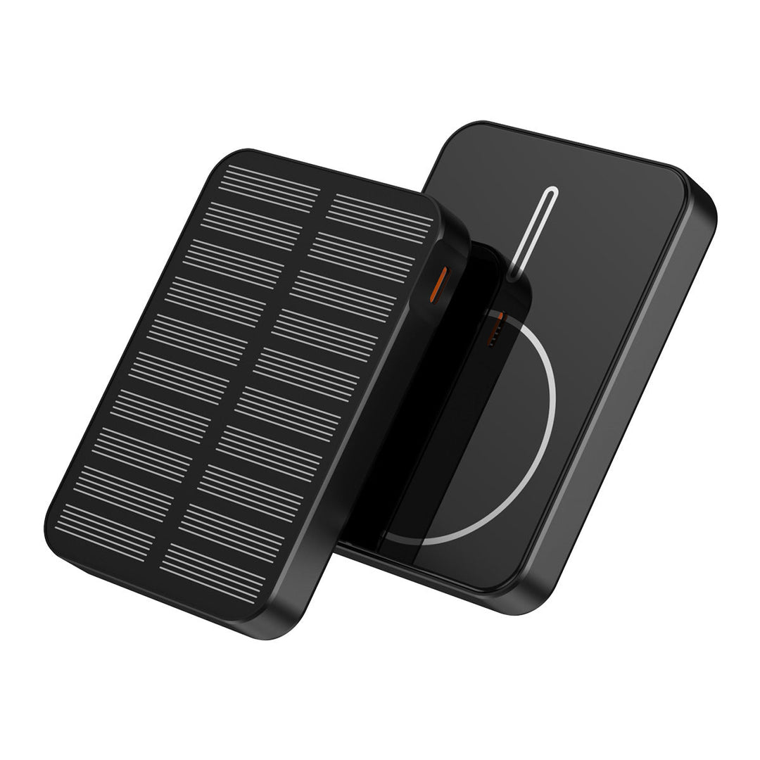 Batterie Externe Solaire avec Charge Rapide et Lampe LED pour Hommes et Femmes 0