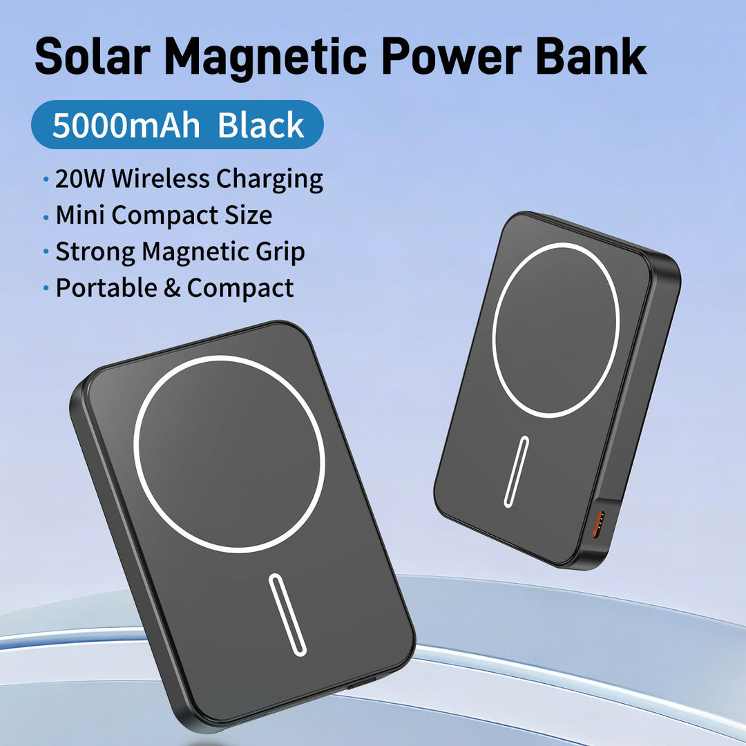 Batterie Externe Solaire avec Charge Rapide et Lampe LED pour Hommes et Femmes 2