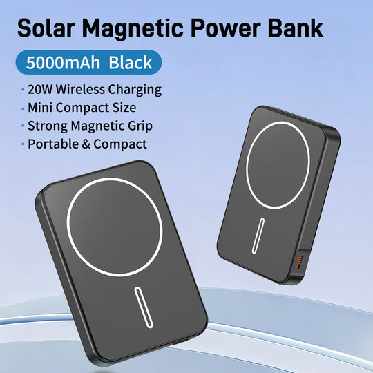 Batterie Externe Solaire avec Charge Rapide et Lampe LED pour Hommes et Femmes 2