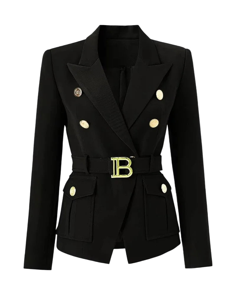 Blazer Femme Ajusté à Double Boutonnage 0