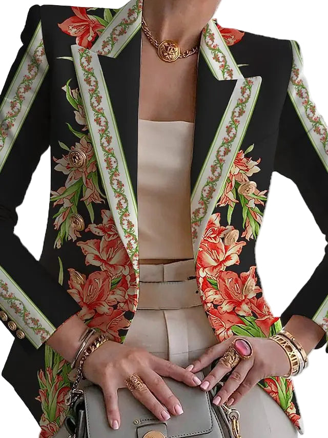 Blazer Femme Chic Polyvalent Pour Bureau Et Soirée 0