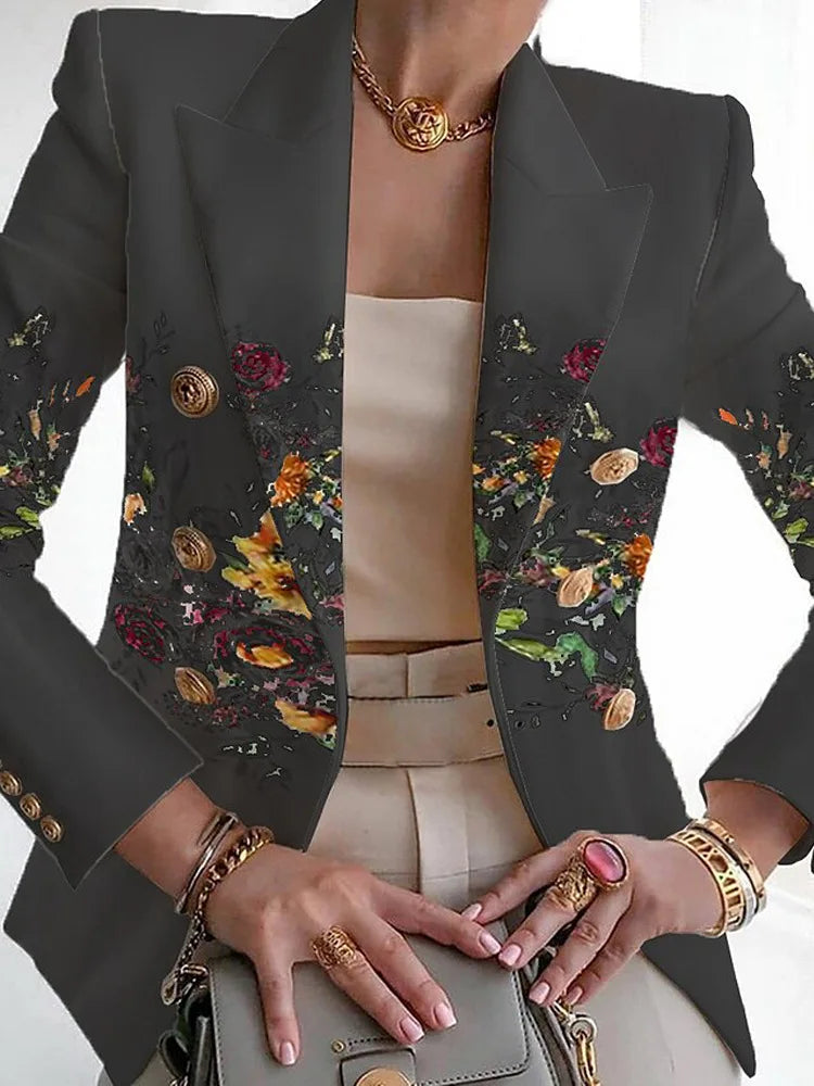 Blazer Femme Chic Polyvalent Pour Bureau Et Soirée 2