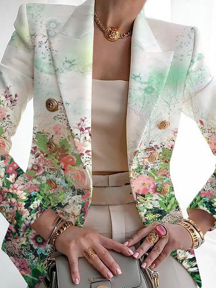 Blazer Femme Chic Polyvalent Pour Bureau Et Soirée 3