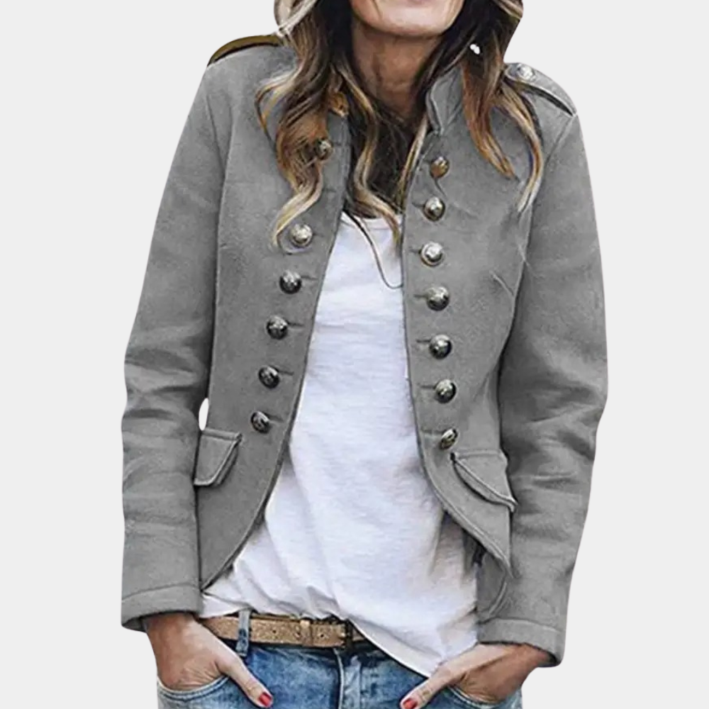 Blazer Femme Chic avec Col Montant 3