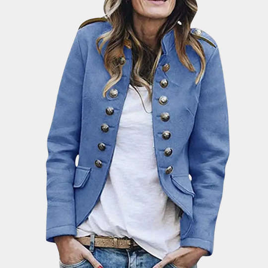 Blazer Femme Chic avec Col Montant 4