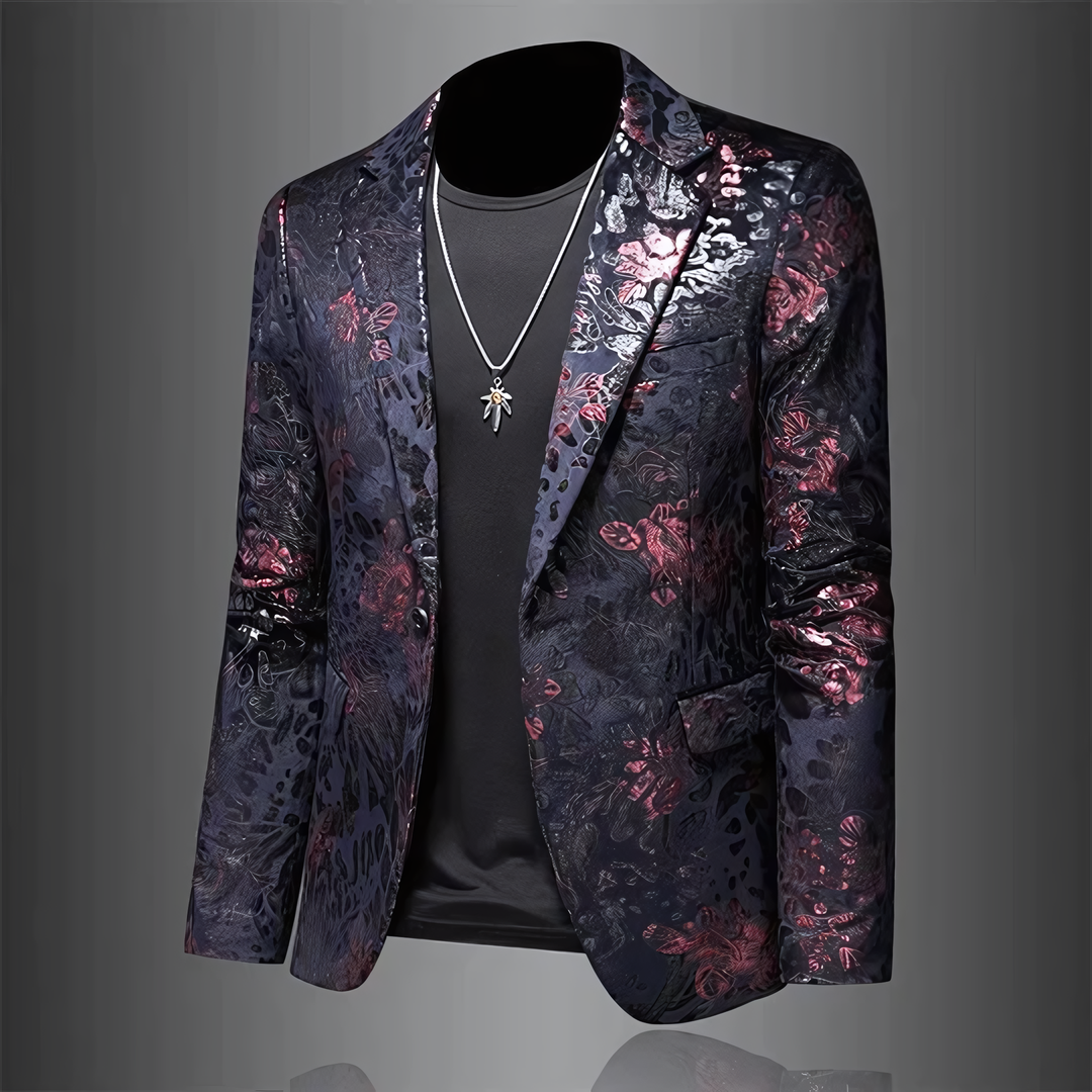 Blazer Homme Chic Coupe Ajustée Moderne 2