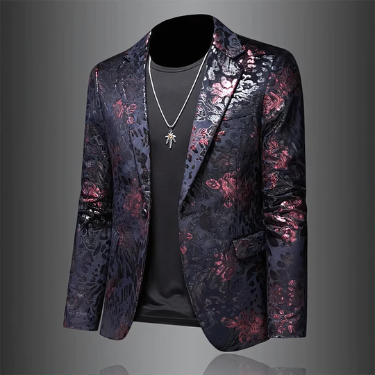 Blazer Homme Chic Coupe Ajustée Moderne 2