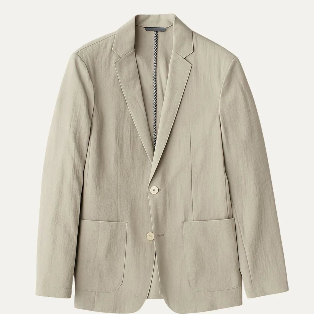 Blazer Homme Lin Léger Style Décontracté pour Saisons Chaudes 3