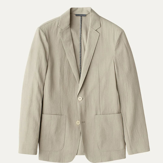 Blazer Homme Lin Léger Style Décontracté pour Saisons Chaudes 3