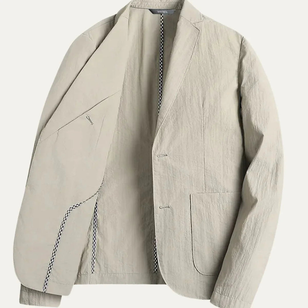 Blazer Homme Lin Léger Style Décontracté pour Saisons Chaudes 4
