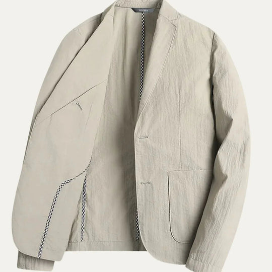 Blazer Homme Lin Léger Style Décontracté pour Saisons Chaudes 4