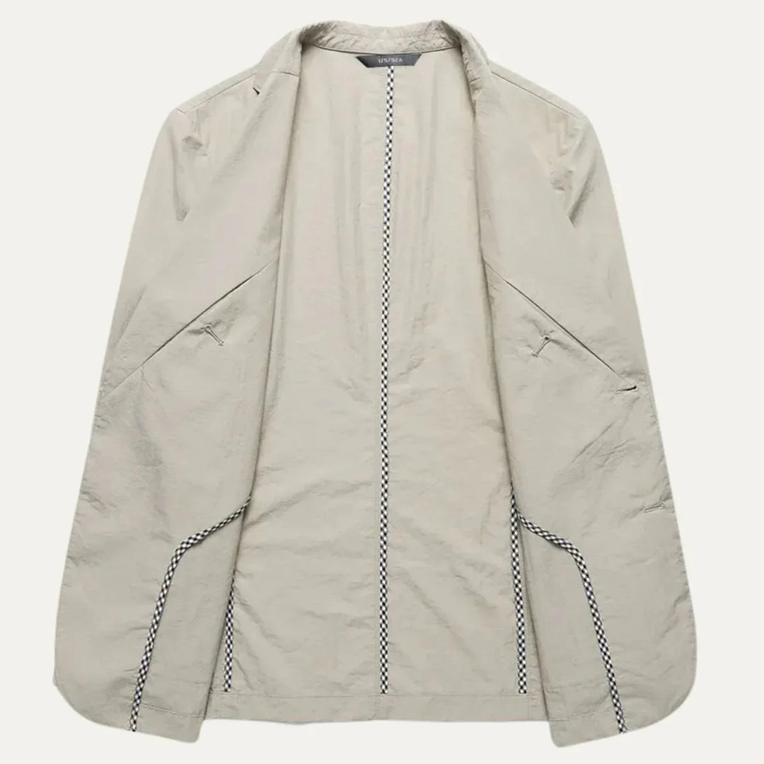 Blazer Homme Lin Léger Style Décontracté pour Saisons Chaudes 5