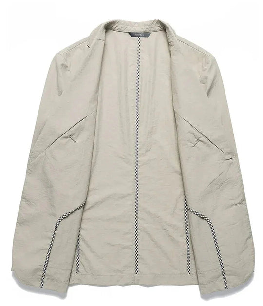 Blazer Homme Lin Léger Style Décontracté pour Saisons Chaudes 7