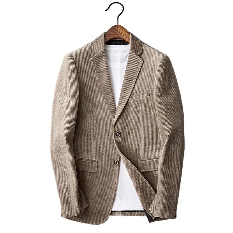 Blazer pour Homme en Velours Côtelé Chic 0