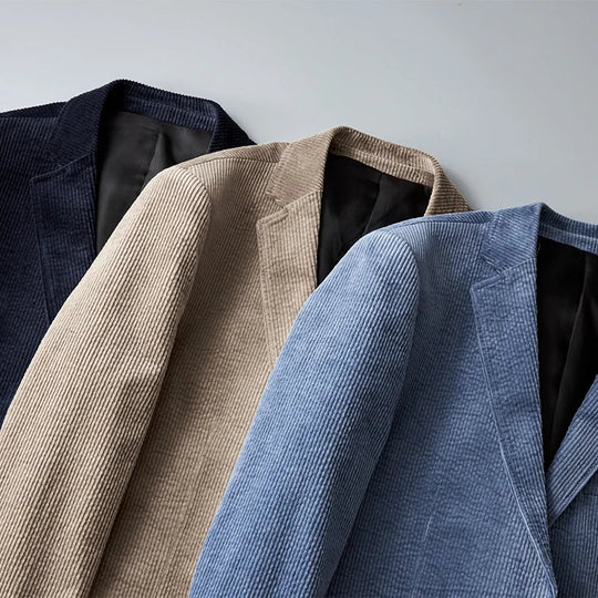 Blazer pour Homme en Velours Côtelé Chic 2