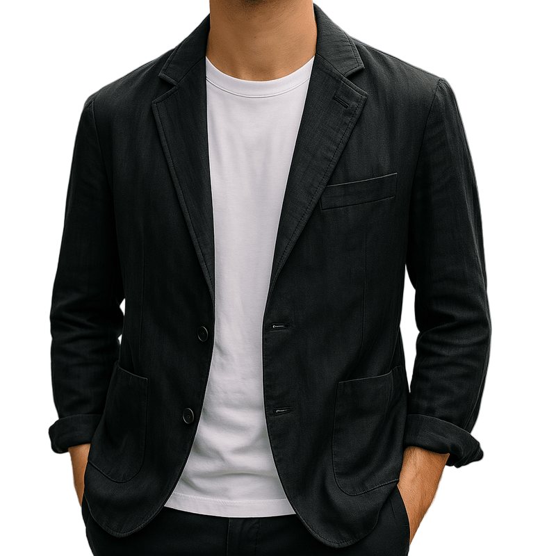 Blazer pour hommes en mélange - Style sur mesure et léger 0