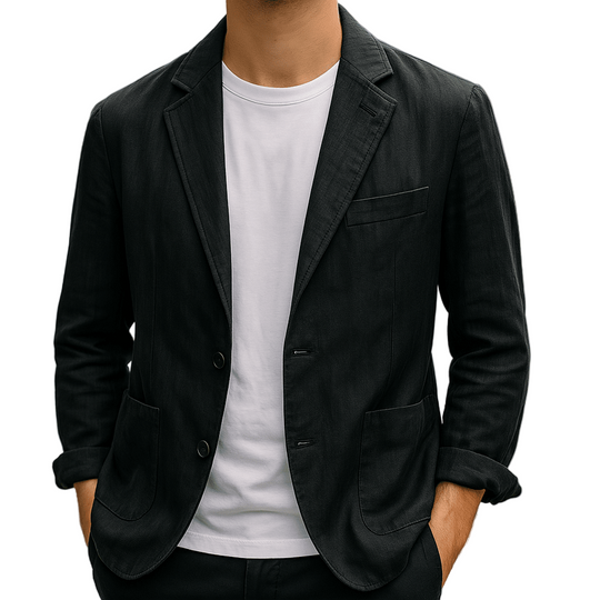 Blazer pour hommes en mélange - Style sur mesure et léger 0