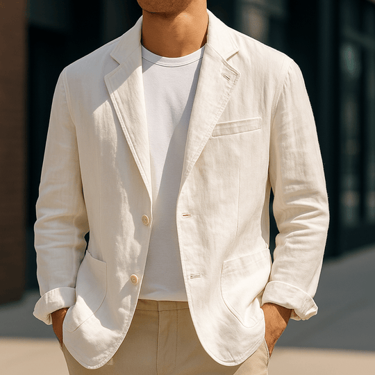 Blazer pour hommes en mélange - Style sur mesure et léger 4