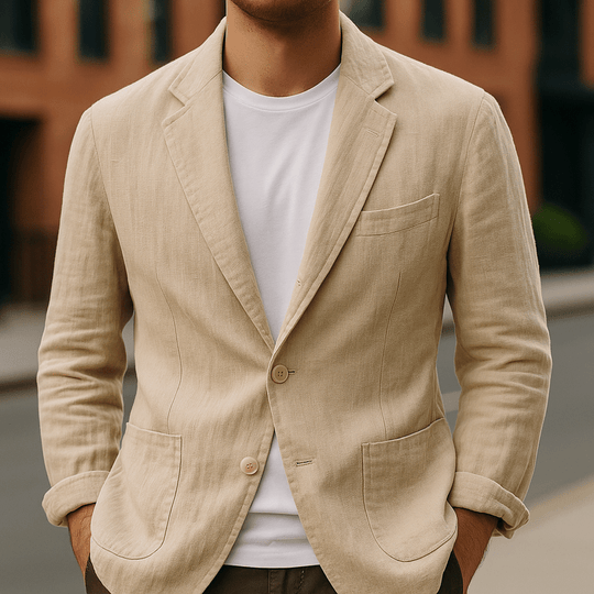 Blazer pour hommes en mélange - Style sur mesure et léger 5
