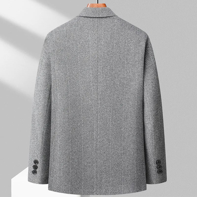 Blazer pour hommes en mélange de laine avec coupe ajustée 3