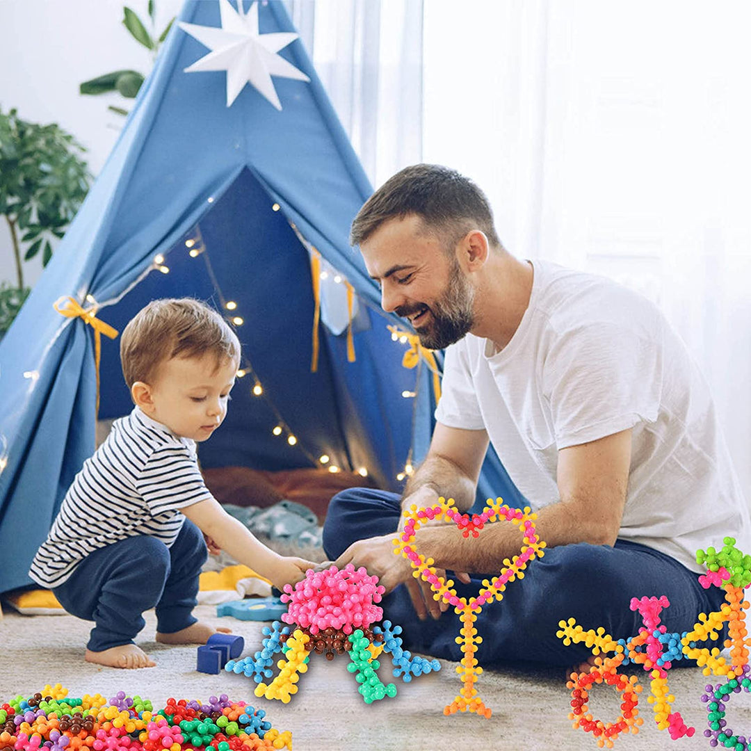Blocs de Construction Flocon de Neige pour Enfants Créatifs 1