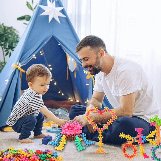 Blocs de Construction Flocon de Neige pour Enfants Créatifs 1
