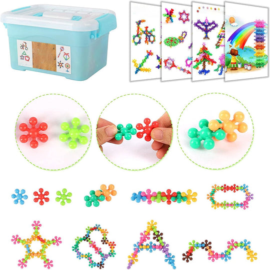 Blocs de Construction Flocon de Neige pour Enfants Créatifs 3