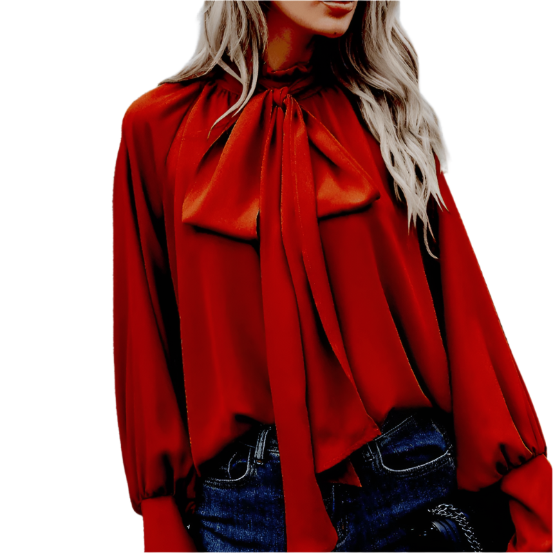 Blouse Décontractée Femme Design Épuré Polyester 0