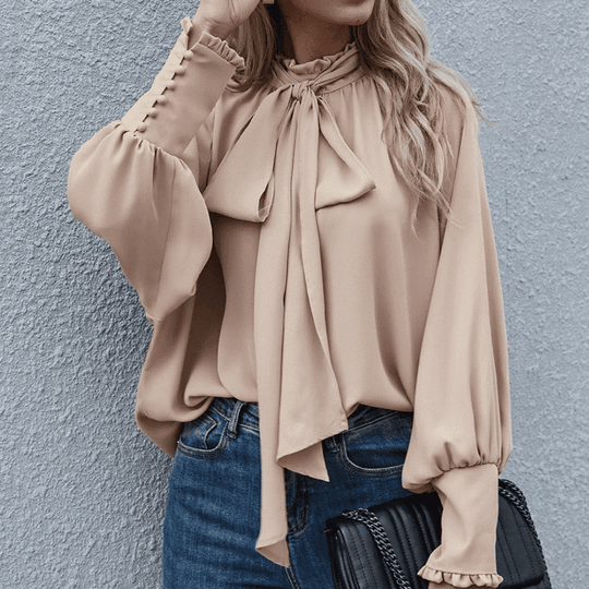 Blouse Décontractée Femme Design Épuré Polyester 4