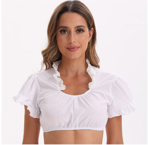 Blouse Dirndl Traditionnelle pour Femmes 2
