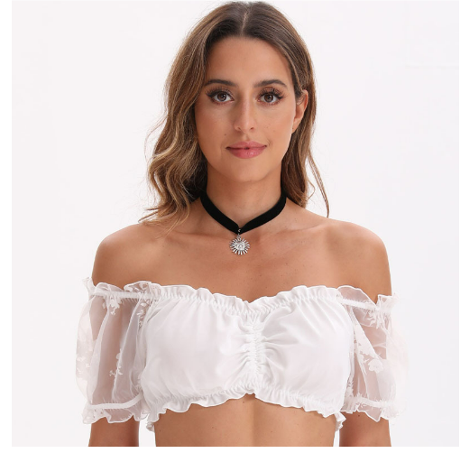 Blouse Dirndl Traditionnelle pour Femmes 4
