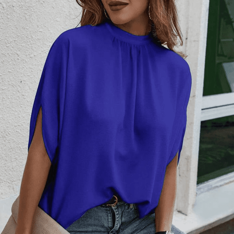 Blouse Femme Chiffon Élégante à Manches Demi-Longues 6
