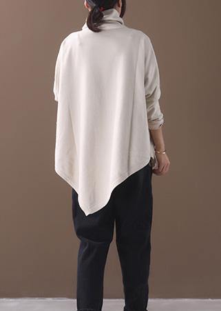 Blouse Femme Col Haut Asymétrique 3