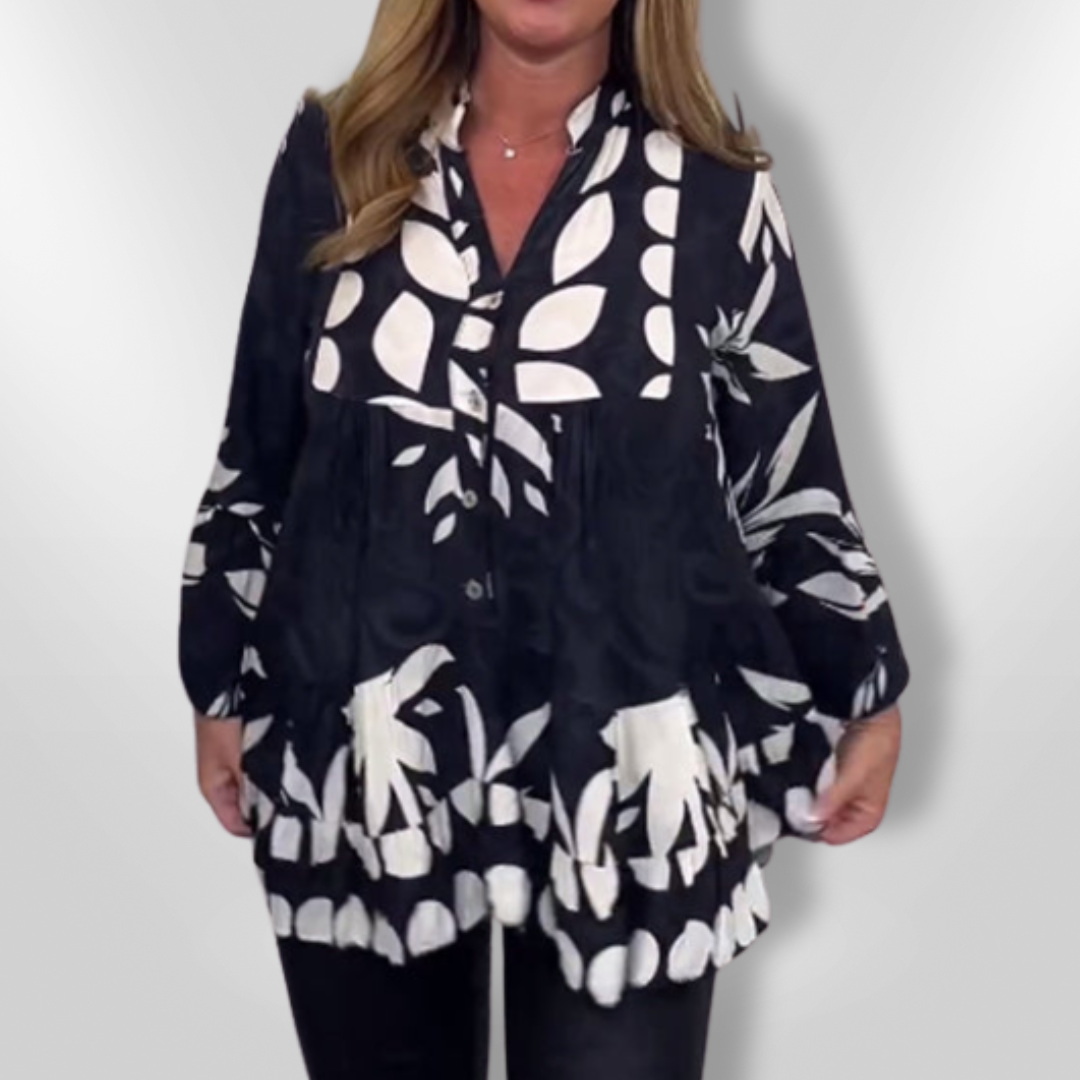 Blouse Femme Évasée Imprimé Floral 0
